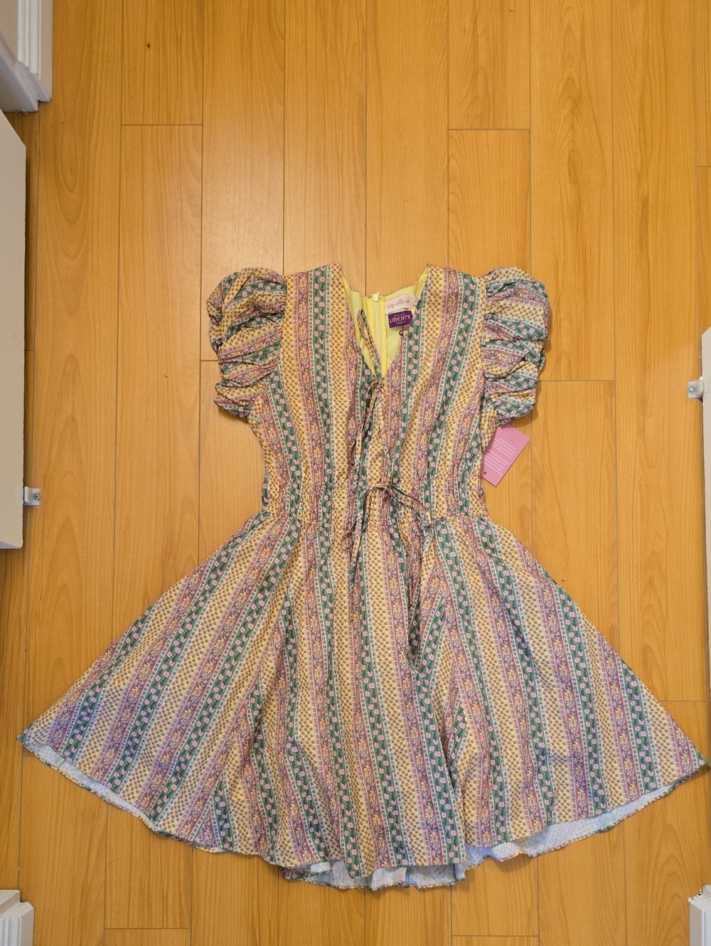Ivy City Co Pastel Multi Print Dress Womens Size Small New With Tags